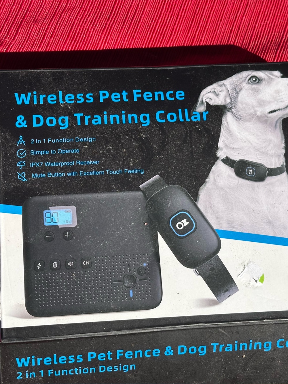 Wireless Pet Fence & Dog Training Collar - Black